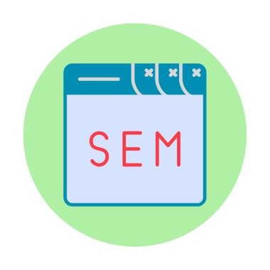 Web tarayıcı simgesi, vektör illüstrasyonu basit tasarım