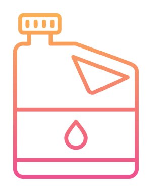 yağ varili vektörü düz renk simgesi 