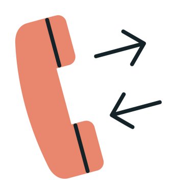 Telefon var. Web simgesi vektör illüstrasyon tasarımı