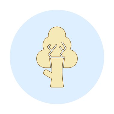 ağaç simgesi basit resimleme