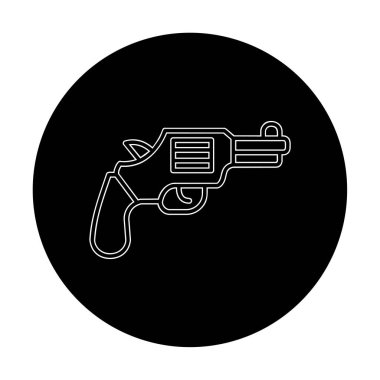 Basit düz silah illüstrasyonu