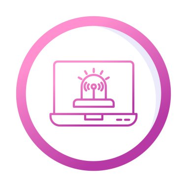 Basit Yazılım simgesi, vektör illüstrasyonu