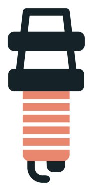 Buji simgesinin vektör illüstrasyonu