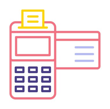 Kredi Kartı Makinesinin vektör çizimi