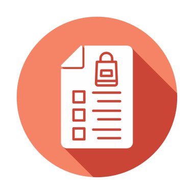 Alışveriş listesi simgesini, illüstrasyon vektör 