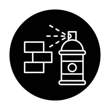 Graffiti web simgesi, vektör illüstrasyonu 