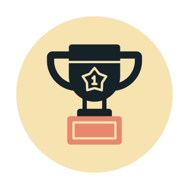 kupa çizgisi düz vektör çizimi