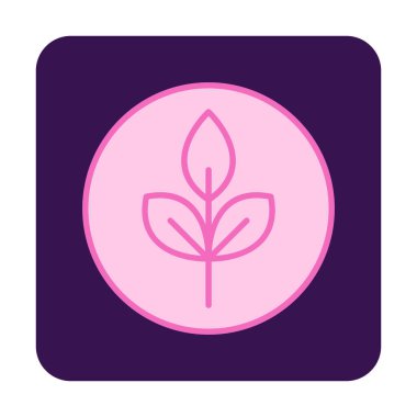 Yaprak logosu tasarımının vektör çizimi. Ekoloji kavramı 