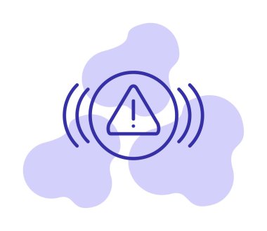 uyarı işareti simgesi, vektör illüstrasyonu  