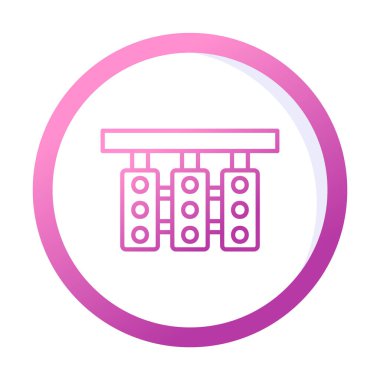 Trafik ışıkları web simgesi, vektör çizim 