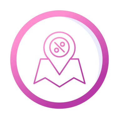 konum pin simgesi, vektör illüstrasyonu basit tasarım