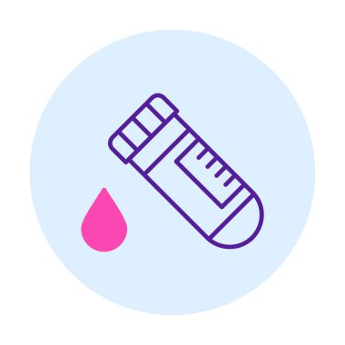 Kan Test Ağı simgesi, vektör illüstrasyonu