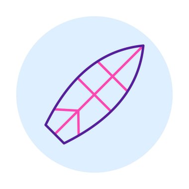 sörf tahtası vektör illüstrasyonu modern simge