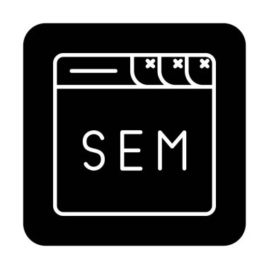 Web tarayıcı simgesi, vektör illüstrasyonu basit tasarım