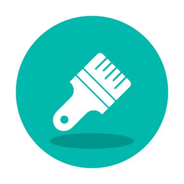 fırça ağ ikonu vektör illüstrasyonu