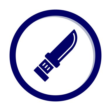 Beyaz arka plan üzerinde izole bıçak simge vektör  