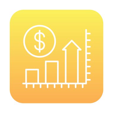 Artan ikon vektör illüstrasyonunun fiyatı