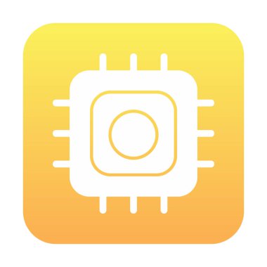vector illustration of Processor modern icon