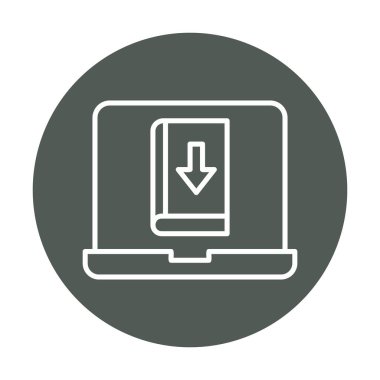 Kitap simgesi, vektör illüstrasyon tasarımı indir 