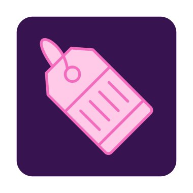 Basit Web Fiyat Etiketi vektör çizimi