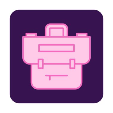 Portföy düz vektör simgesi