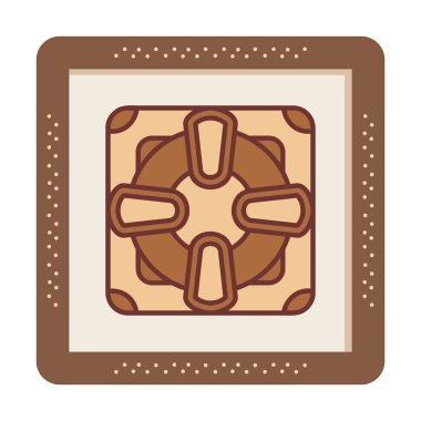 Lifesaver yassı simgesinin vektör çizimi, cankurtaran sembolü  