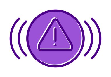 uyarı işareti simgesi, vektör illüstrasyonu  