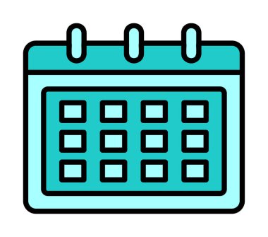 Takvim web simge vektör çizim