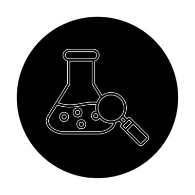 Araştırmacı simgesi beyaz arkaplanda izole edildi 