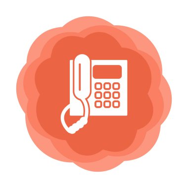 telefon düzlüğü simgesi. vektör illüstrasyonu