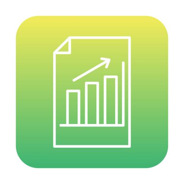 büyüyen grafik, bar grafiği vektör çizimi