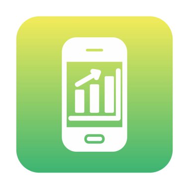 akıllı telefon ekran vektör simgeleri üzerinde analiz