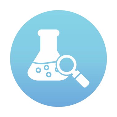 Araştırmacı simgesi beyaz arkaplanda izole edildi 