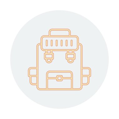 Askeri Sırt Çantası vektör çizimi