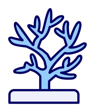 Mercan simgesi vektör illüstrasyonu