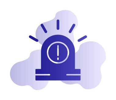 Uyarı simgesi, taslak biçimi, vektör illüstrasyonu