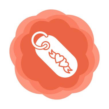 Hediye Etiketi simgesi, vektör illüstrasyonu 