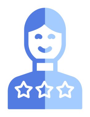 Müşteri memnuniyeti derecelendirme simgesi, vektör illüstrasyonu  