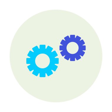 Gears'ı web simgesi, vektör çizim 