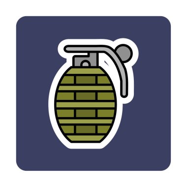 El bombası ağ simgesi, vektör illüstrasyonu