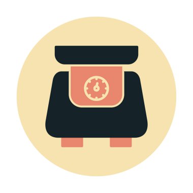 ölçekli düz simge, vektör illüstrasyonu