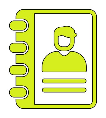 kitap simgesini başvurun, illüstrasyon vektör 