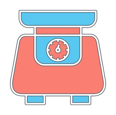 ölçekli düz simge, vektör illüstrasyonu