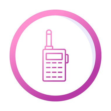 walkie talkie modern ikon vektör çizimi                                