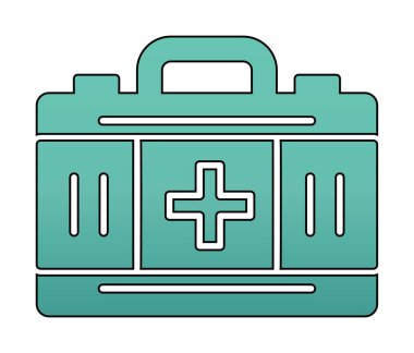 İlk yardım kiti vektör illüstrasyonu