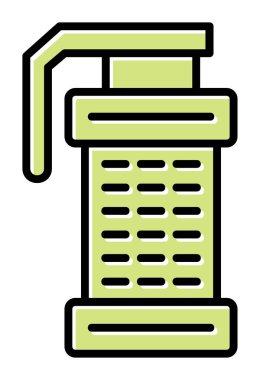 Smoke Grenade web simgesi, vektör illüstrasyonu