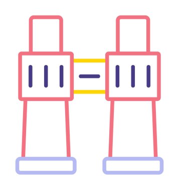 binoküler ikon vektör çizimi