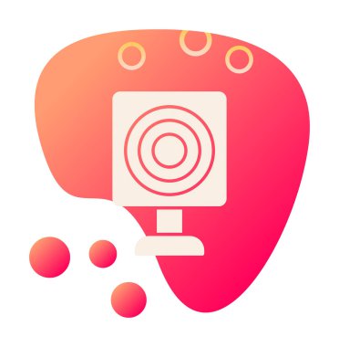 Askeri Hedef ikonu vektör çizimi