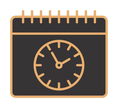 saat simgesi vektör çizimi tasarımı