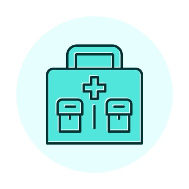 İlk yardım kiti vektör illüstrasyonu